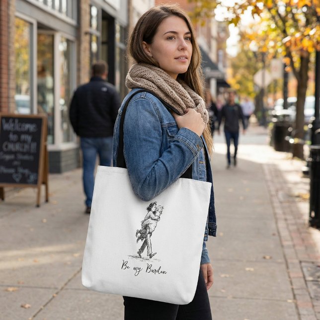 Tote Bag Funny  minimalist simple make it diy  (Créateur téléchargé)