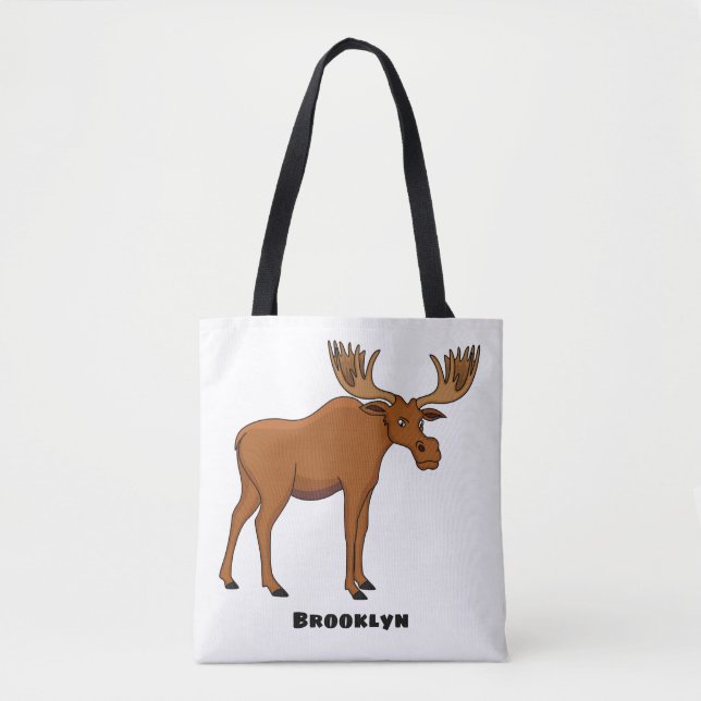 Tote Bag Funny moose (Devant)