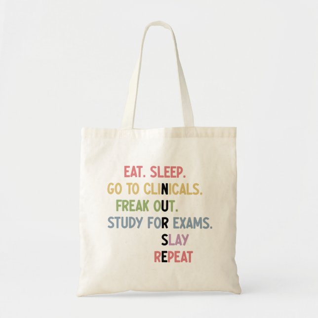 Tote Bag Funny Nurse School Student Future Nurse Cadfts (Devant)