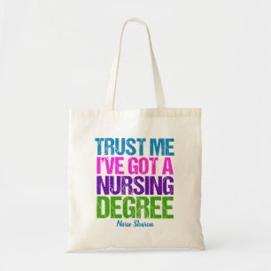 Tote Bag Funny Nursing School Graduation Infirmière personn