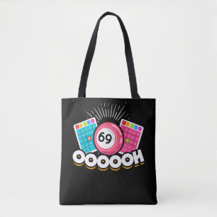 Tote Bag Funny Oooh 69 Queen Bingo Fan LGBT