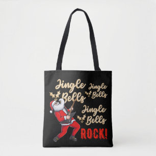 Tote Bag Funny Père Noël Jingle Bell Rock Noël