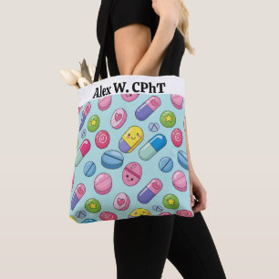 Tote Bag Funny Personalized Pharmacy Custom CPhT Nom