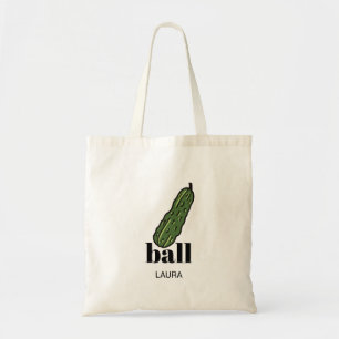 Tote Bag Funny Pickleball Dill and Ball Personnalisé