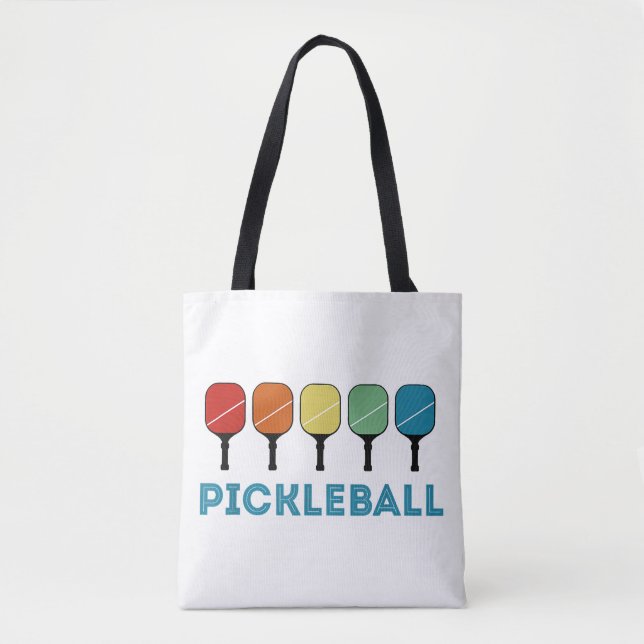 Tote Bag Funny Pickleball Retro Vintage (Devant)