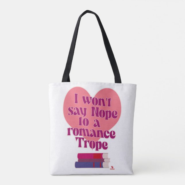 Tote Bag Funny Romance Trope Reader Love Motto (Dos)