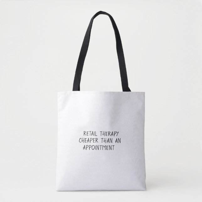 Tote Bag  Funny sarcastic inspirational typo humor quote  (Devant)
