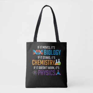 Tote Bag Funny Science Biologie Chimie Physique Enseignant
