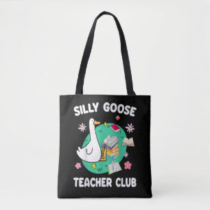 Tote Bag Funny Silly Goose Teacher Club Amoureux des animau
