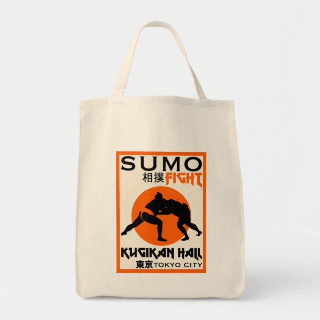 Tote Bag Funny Sumo Wrestler (Devant)