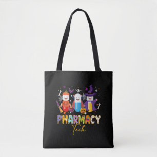 Tote Bag Funny Technicien en pharmacie Pharmacien Halloween