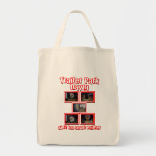 Tote Bag Funny Trailer Park Dawg Red