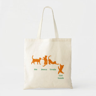 Tote Bag Funny un deux trois cat sank