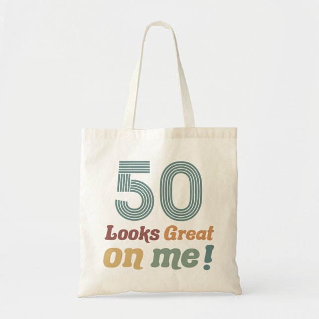 Tote Bag Funny Vintage 50e anniversaire (Devant)