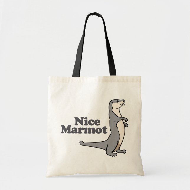 Tote Bag Furet gentil de Marmot (Devant)