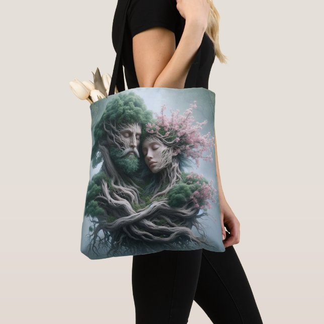 Tote Bag fusão homem e natureza (De près)