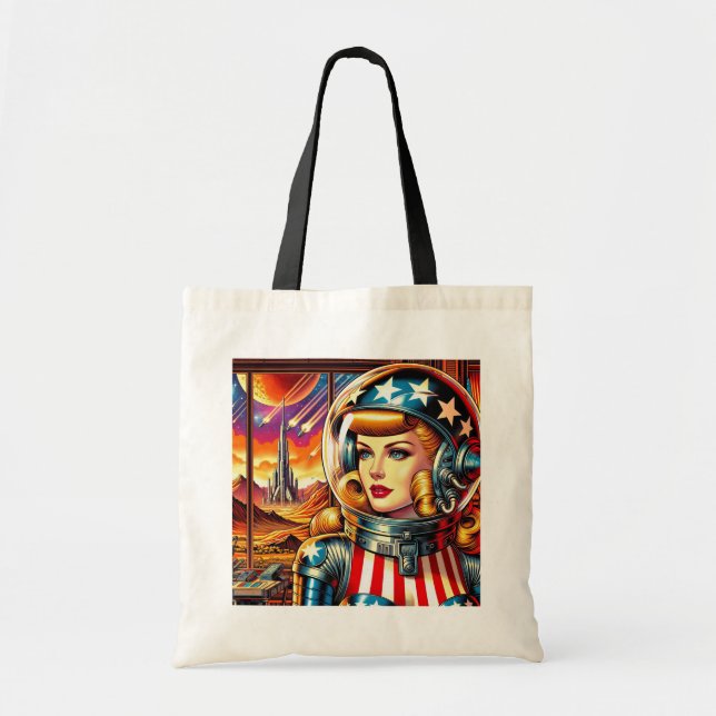 Tote Bag Fusées parmi les étoiles  (Devant)