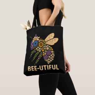 Tote Bag Fusion florale abeille