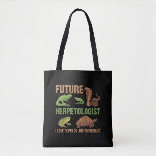 Tote Bag Futur Herpétologiste Reptile Amphibians Fan Kid