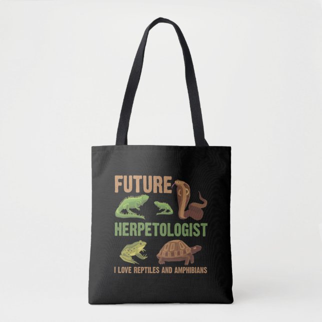 Tote Bag Futur Herpétologiste Reptile Amphibians Fan Kid (Devant)