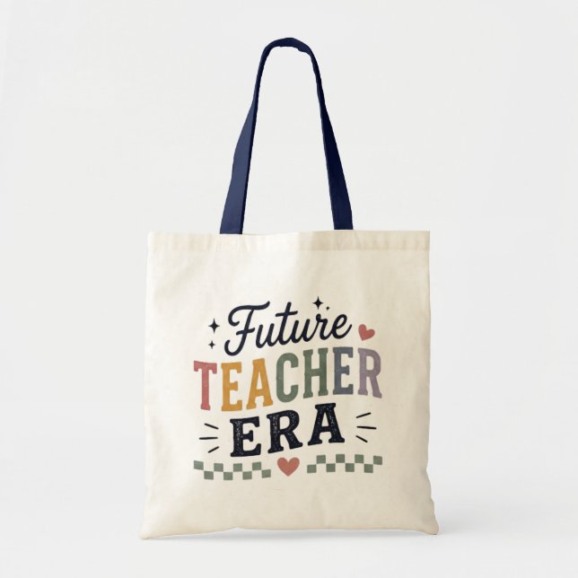 Tote Bag Futur Professeur Ère Étudiant Professeur Remise de (Devant)