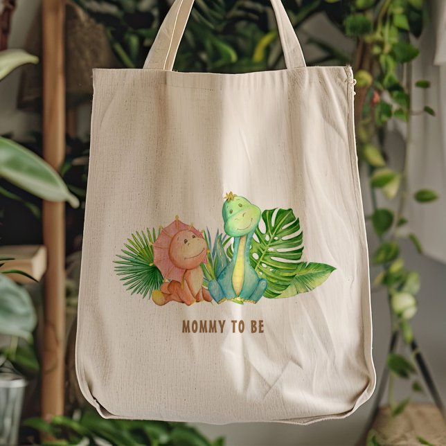 Tote Bag Future Maman Dinosaure (Créateur téléchargé)