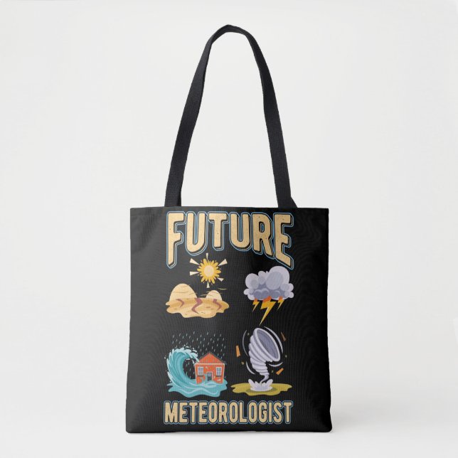 Tote Bag Future Meteorologist Cute Weather Watcher (Devant)
