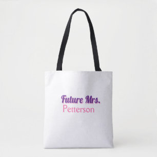 Tote Bag Future Mme ajouter nom mariée mariage enterrement