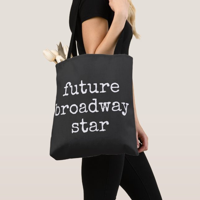 Tote Bag Futurelle star de Broadway Design d'acteur Noir (De près)