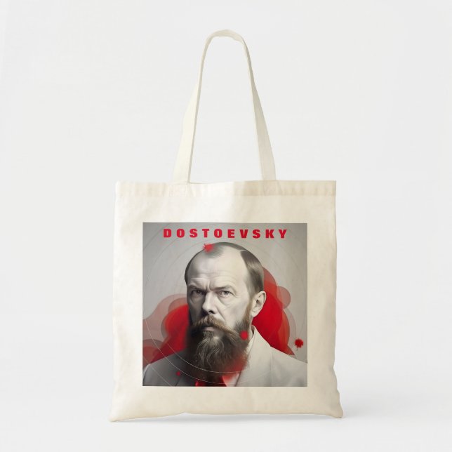 Tote Bag Fyodor Dostoevsky - citation sur stupidement (Devant)