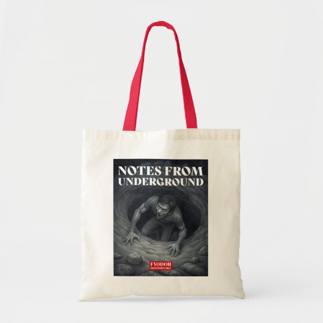Tote Bag Fyodor Dostoïevski cite des écrivains russes (Devant)