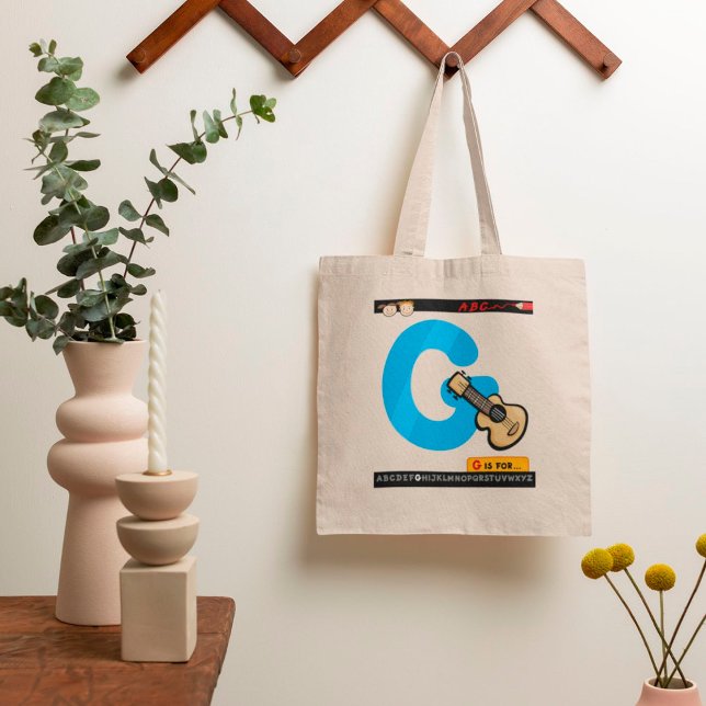 Tote Bag G est pour la guitare (Créateur téléchargé)