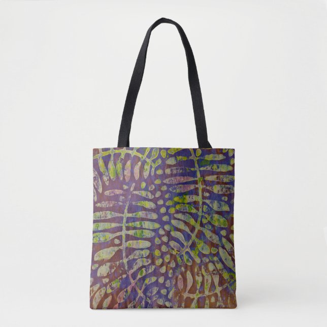 Tote Bag Gabarit d'impression Gelli Art Abstrait (Devant)