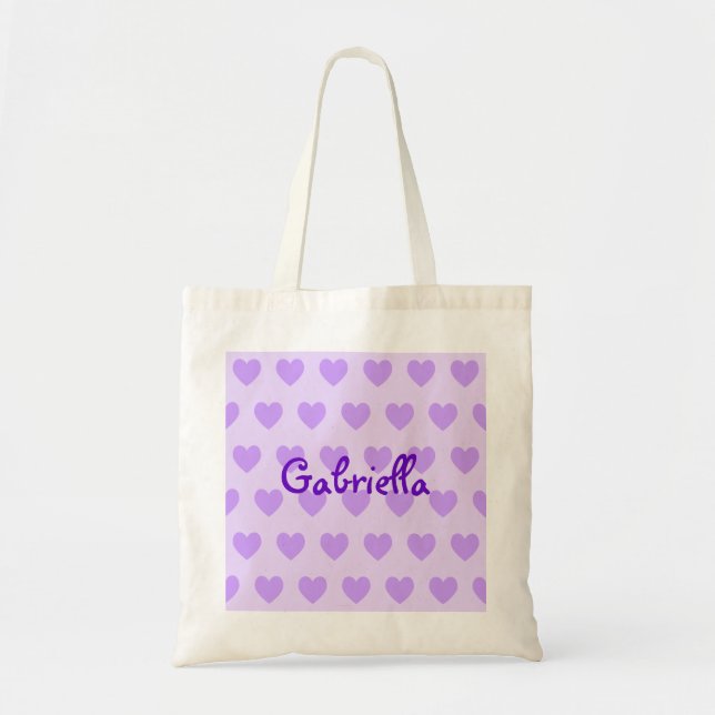 Tote Bag Gabriella en violet (Devant)