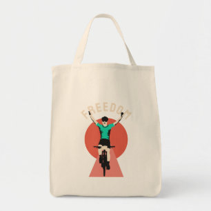 Tote Bag Gagnant Motard Style Rétro Liberté