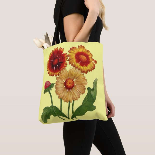 Tote Bag gaillardias (De près)