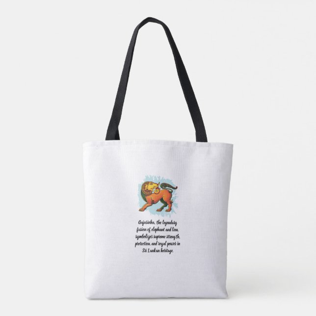 Tote Bag Gajasinha – Mythical Guardian of Strength (Dos)