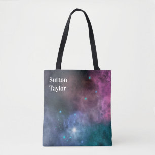 Tote Bag Galaxie arc-en-ciel