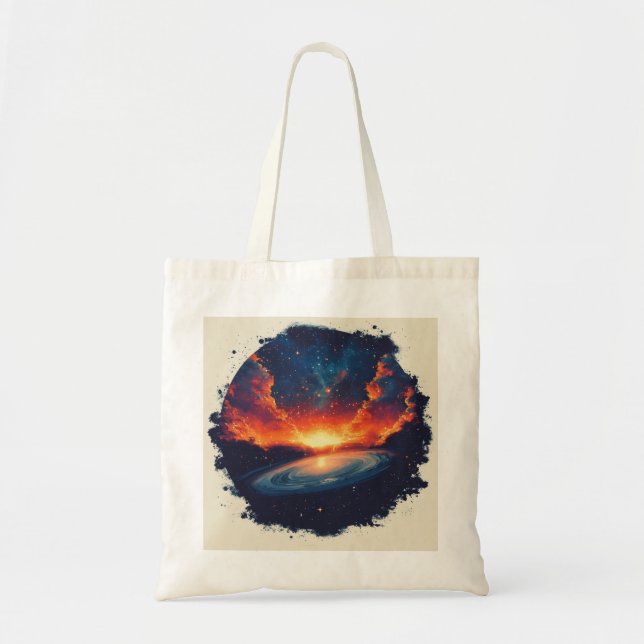 Tote Bag Galaxie de style rétro (Devant)