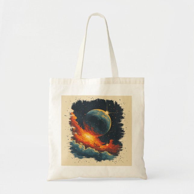 Tote Bag Galaxie de style rétro (Devant)