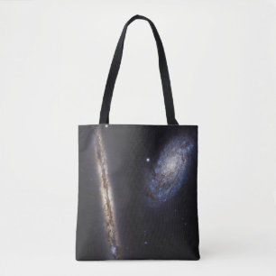 Tote Bag Galaxie Edge-On Ngc 4302 & Galaxie Tilted Ngc 4298