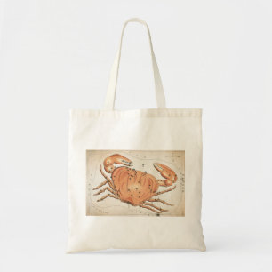 Tote Bag Galaxie mystique céleste crabe vintage horoscope
