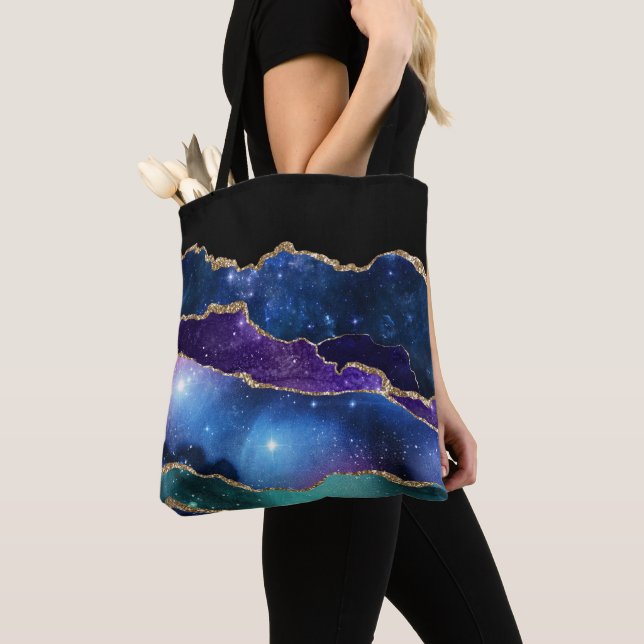 Tote Bag Galaxy Agate Série Design 13  (De près)