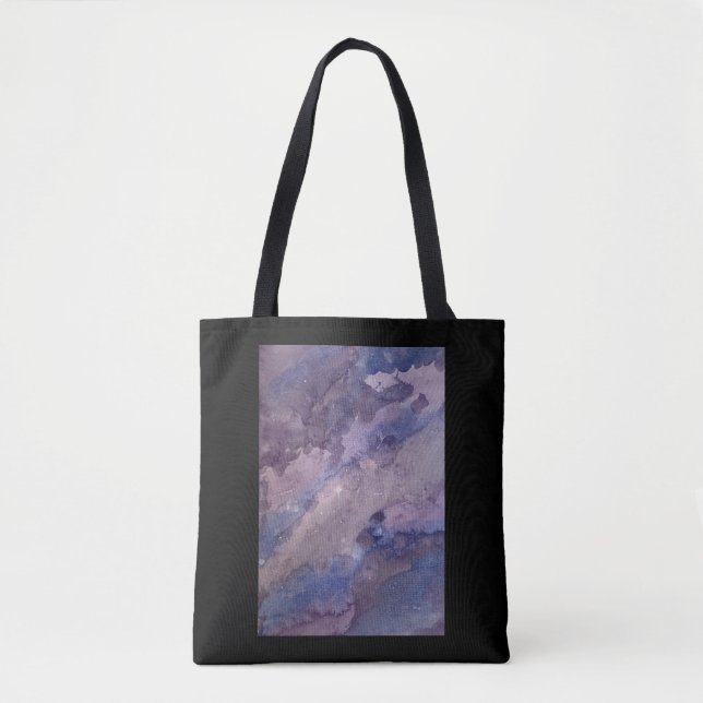 Tote Bag Galaxy Fourre-tout avec frontière (Devant)
