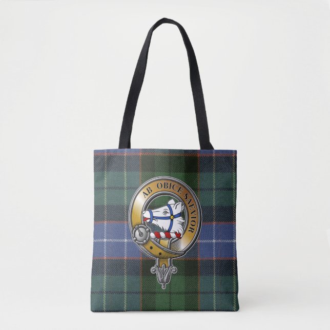 Tote Bag Galbraith Tartan & Badge (Devant)