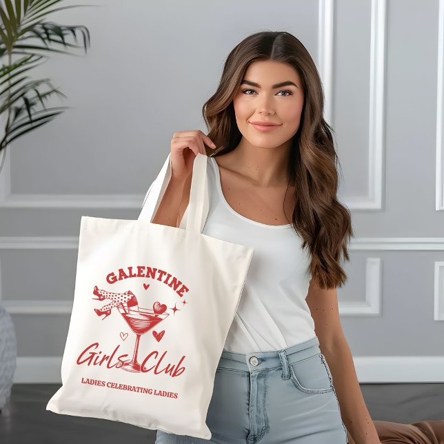 Tote Bag Galentine Girls Club Valentine Girls Night Party (Créateur téléchargé)