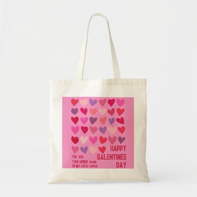 Tote Bag Galentines Day Gal Pal Hearts d'artisanat Cadeaux (Devant)