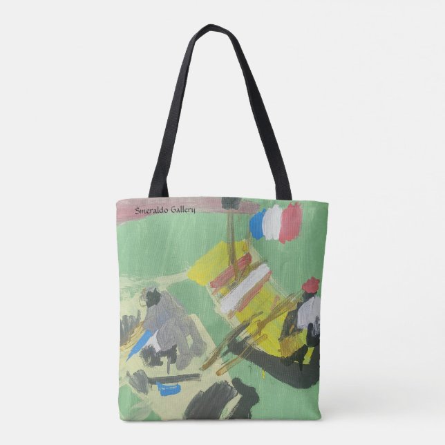 Tote Bag Galerie de Smeraldo "Quay sur la péniche " (Dos)