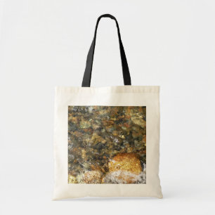 Tote Bag Galets Brown et gris naturel Abstrait
