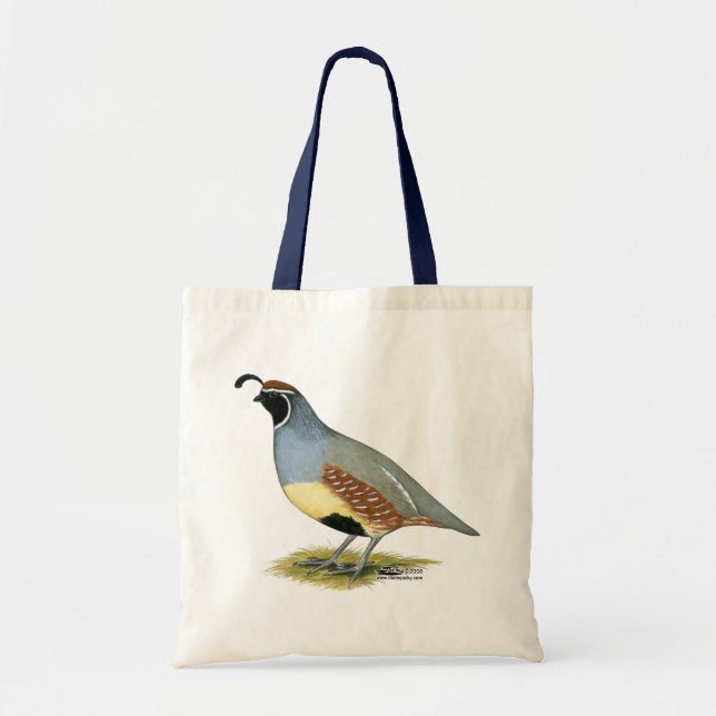 Tote Bag Gambel's Desert Quail (Devant)